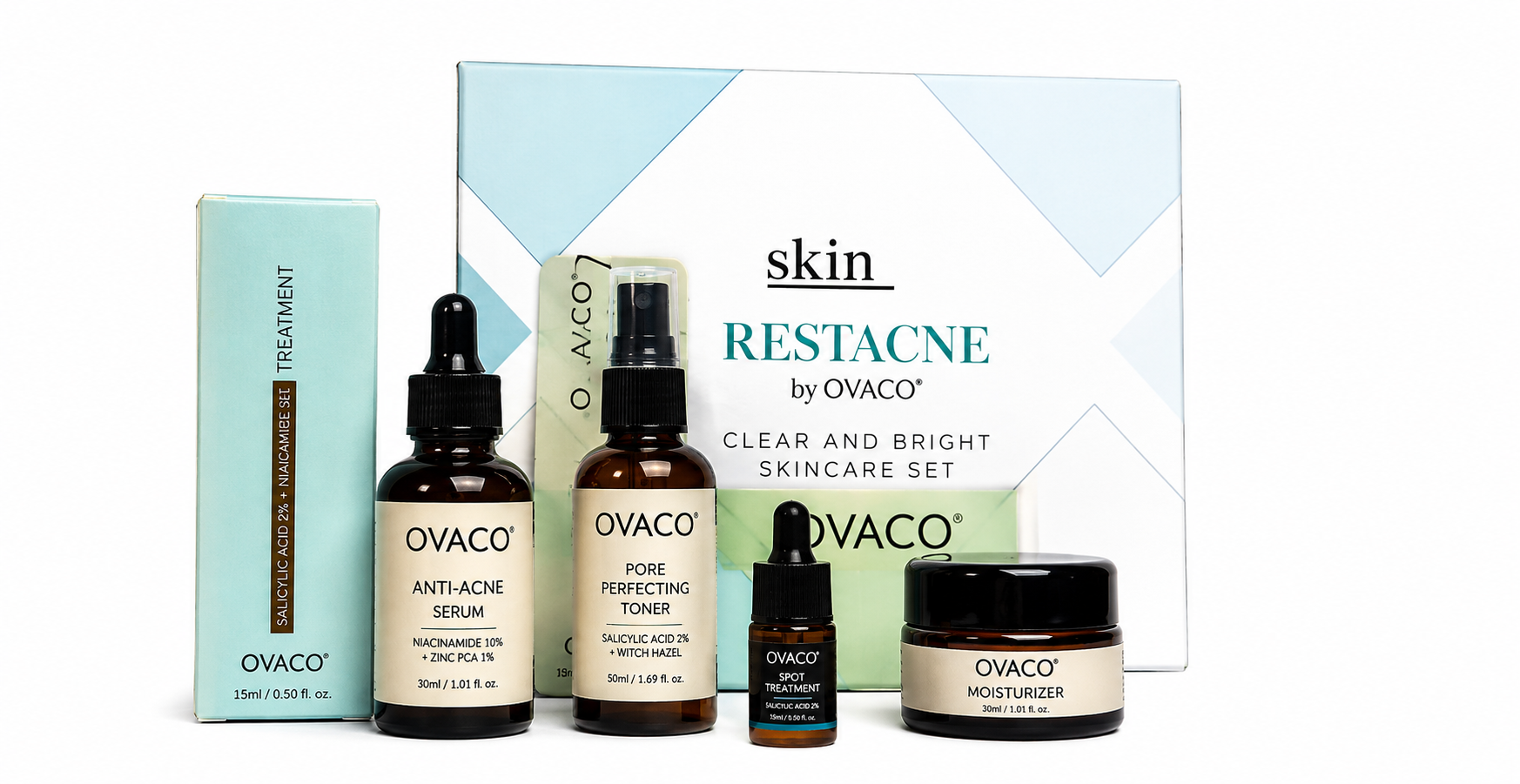 RESTACNE: Clear and Bright Skincare Set
